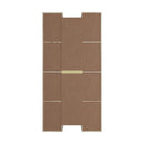 Natural Bookshelf Display Shelf Media Storage Rack
