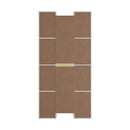 White Bookshelf Display Shelf Media Storage Rack