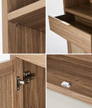 5-Tier Adjustable Display Shelf Bookcase Storage Cabinet