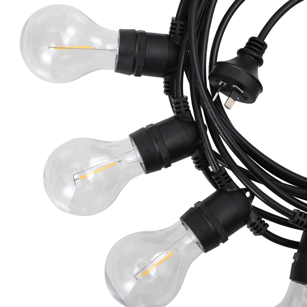 20M Solar LED Festoon String Lights Waterproof Christmas Décor