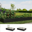 2pcs Galvanized Garden Bed Planter Box Stand