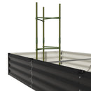 2pcs Galvanized Garden Bed Planter Box Stand