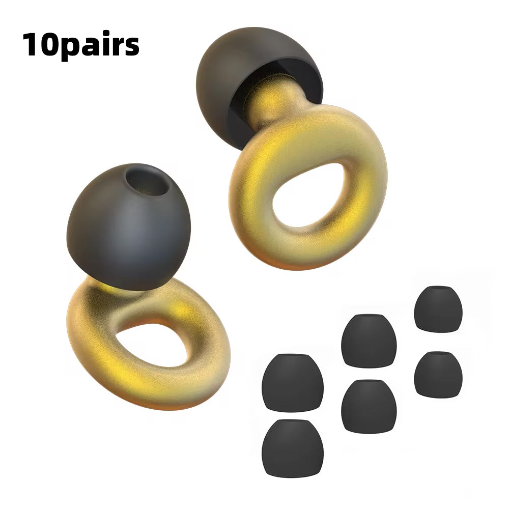 High Fidelity Noise Cancelling Silicone Ear Plugs Reusable Ear Plugs