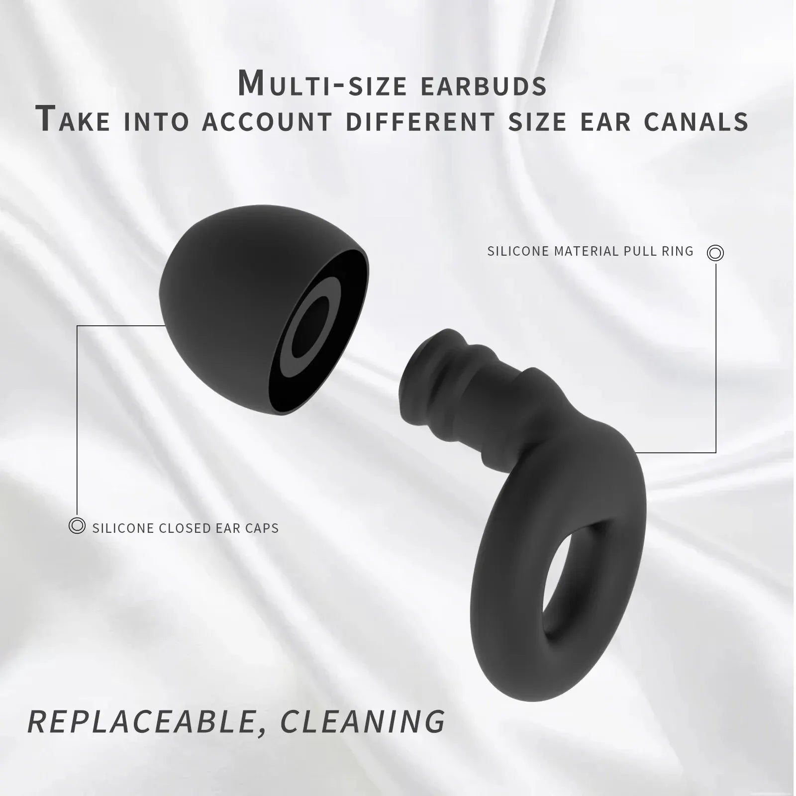 High Fidelity Noise Cancelling Silicone Ear Plugs Reusable Ear Plugs