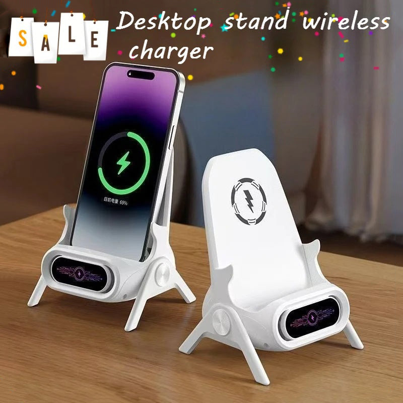 Mini Chair Cordless Charger Desktop Phone Stand Tabletop Ornament
