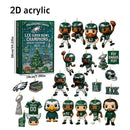 Crystal Cat Acrylic Advent Calendar 24 Day Christmas Home Decoration