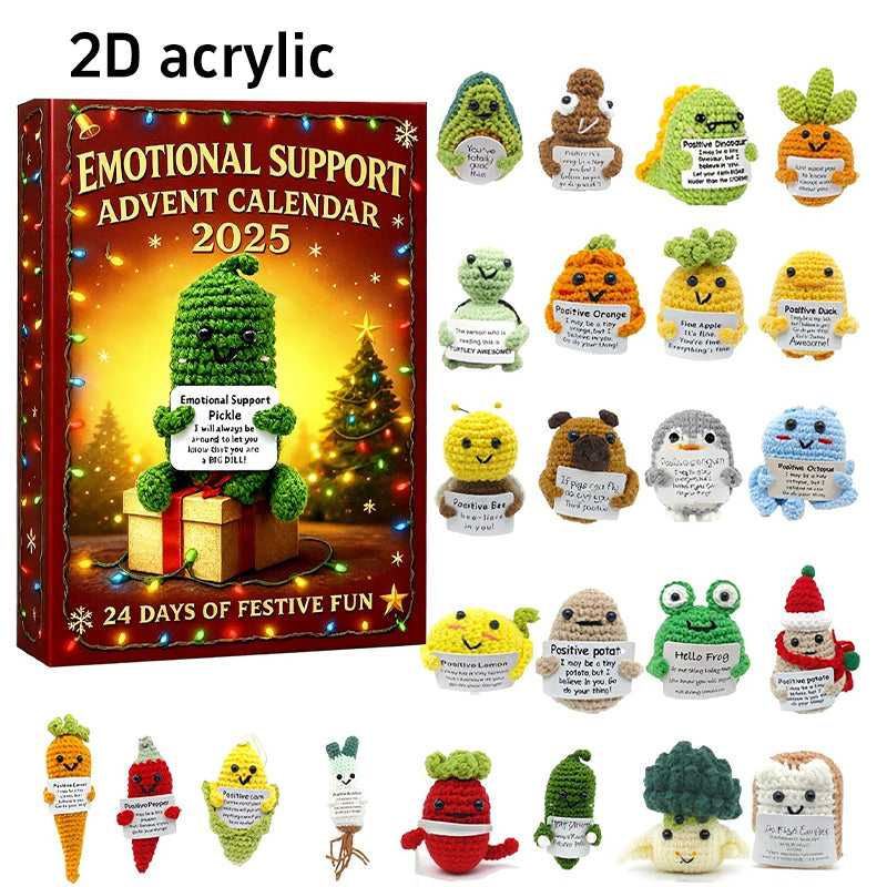 Crystal Cat Acrylic Advent Calendar 24 Day Christmas Home Decoration