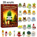 Crystal Cat Acrylic Advent Calendar 24 Day Christmas Home Decoration