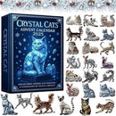 Crystal Cat Acrylic Advent Calendar 24 Day Christmas Home Decoration