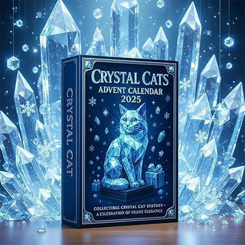Crystal Cat Acrylic Advent Calendar 24 Day Christmas Home Decoration