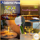 Light Up Dry Erase Board LED Letter Message Board