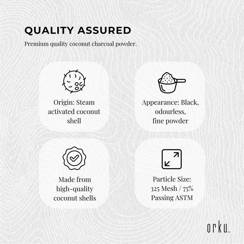 2.3Kg Activated Carbon Powder Coconut Charcoal Bucket - Teeth Whitening + Skin - NuSea