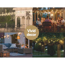 23m Festoon Lights Christmas Fairy String Lights Outdoor Party Garden Decor - NuSea