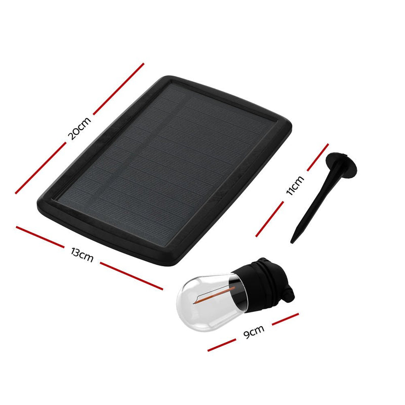 23m Solar Festoon Lights Outdoor LED String Light Christmas Party Decorations - NuSea