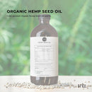 250ml Organic Hemp Seed Oil - Cold Pressed Food Grade Healthy Oils Foods - NuSea
