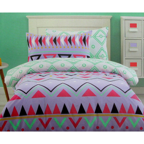 250TC Tribal Dream 100% Cotton Quilt Cover Set Single - NuSea