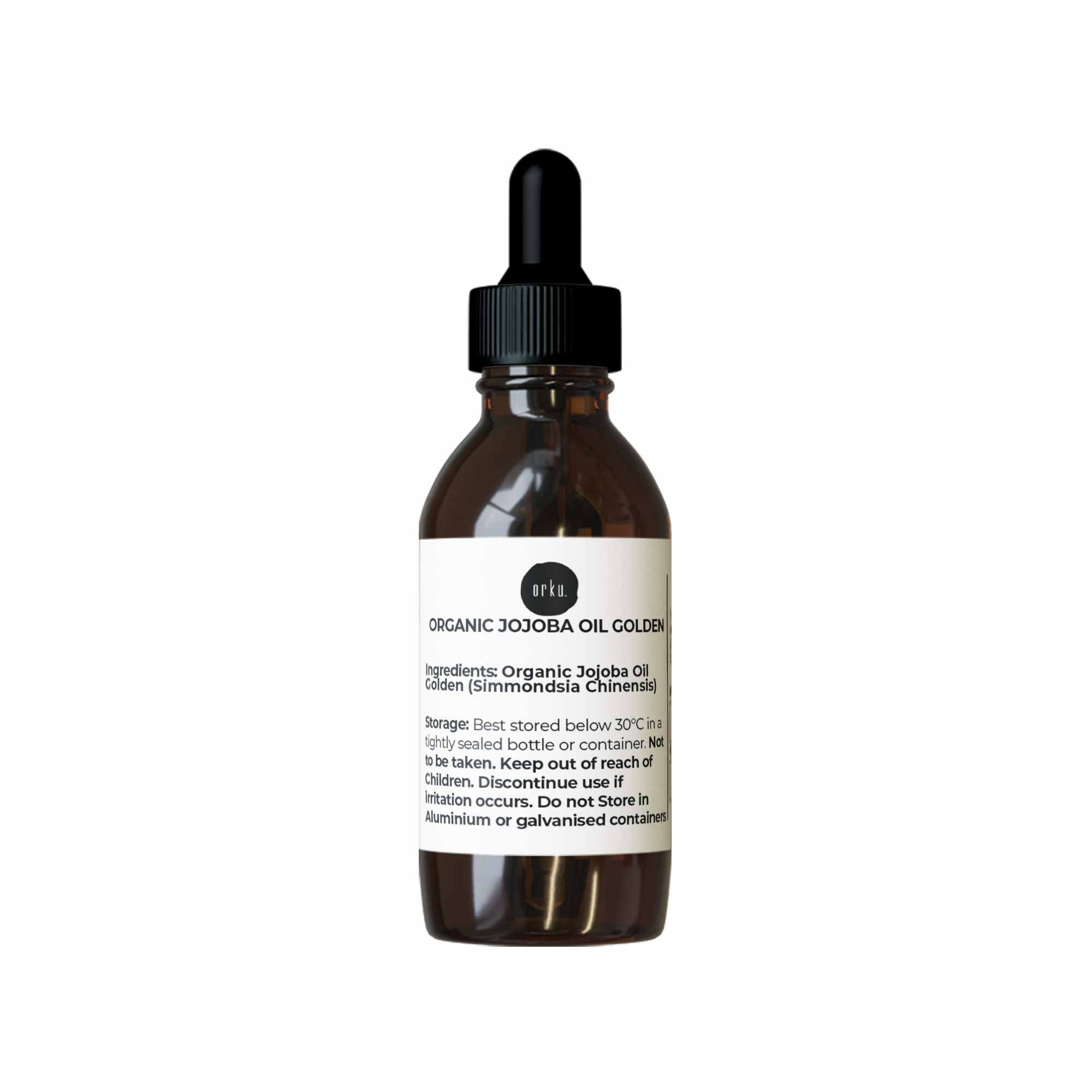 25ml Organic Jojoba Oil - Golden Pure Cold Pressed Seed For Hair Skin Nails - NuSea