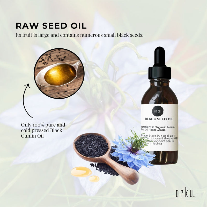 25ml Pure Black Seed Oil - 100% Ethiopian Nigella Sativa Cumin Cold Pressed - NuSea
