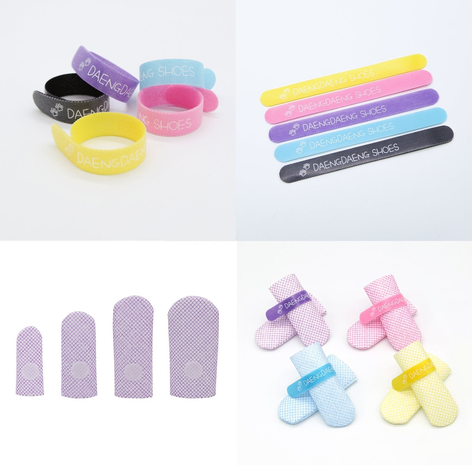 28pc X Dog Shoes Waterproof Disposable Boots Anti - Slip Pet Socks L YELLOW - NuSea