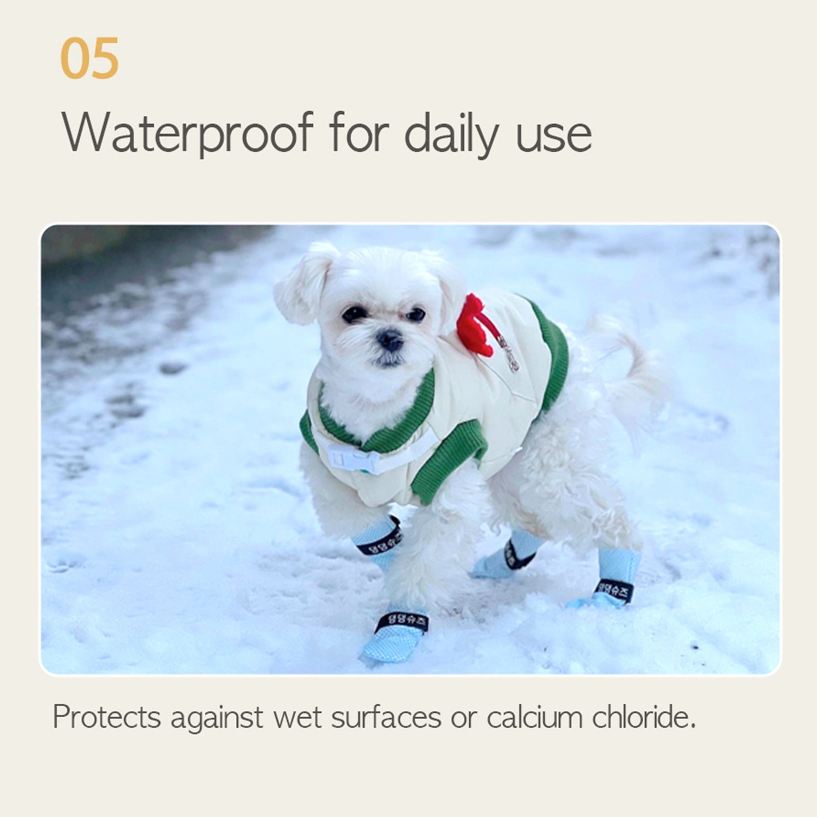 28pc X Dog Shoes Waterproof Disposable Boots Anti - Slip Pet Socks L YELLOW - NuSea