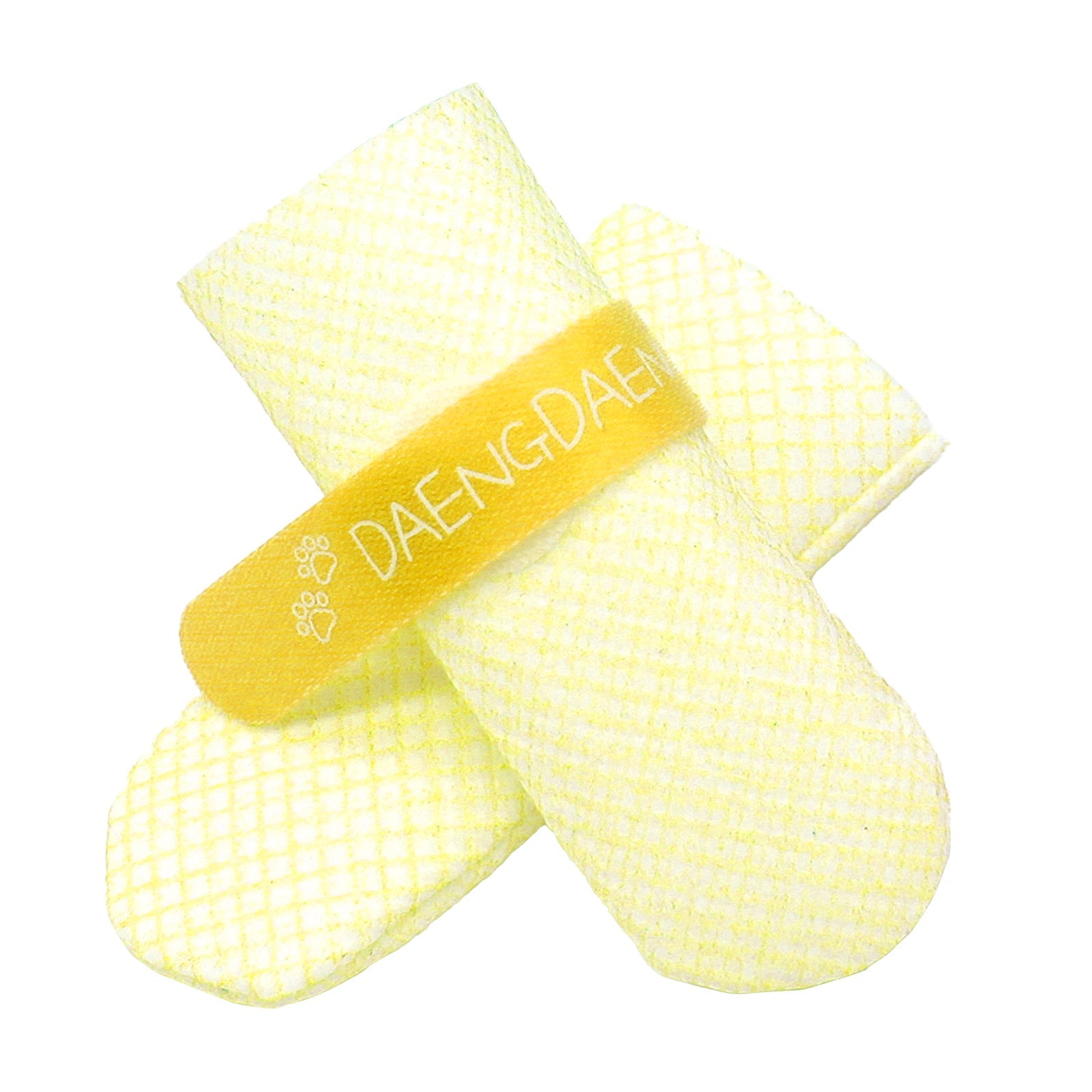 28pc X Dog Shoes Waterproof Disposable Boots Anti - Slip Pet Socks M YELLOW - NuSea