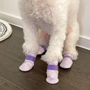 28pc X Dog Shoes Waterproof Disposable Boots Anti - Slip Pet Socks M YELLOW - NuSea