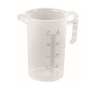2L Measuring Jug Heavy Duty Clear Plastic Propylene Food Grade BPA 5 Pro - Jug - NuSea