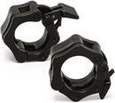 2Pcs 1in / 25mm Dumbbell Clamps Barbell Clamps Collars Clips Bar Plates Collar Clips Black - NuSea
