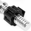 2Pcs 1in / 25mm Dumbbell Clamps Barbell Clamps Collars Clips Bar Plates Collar Clips Black - NuSea