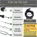 2Pcs 1in / 25mm Dumbbell Clamps Barbell Clamps Collars Clips Bar Plates Collar Clips Black - NuSea