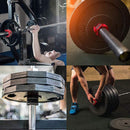 2Pcs 2in / 50mm Olympic Dumbbell Clamps Barbell Clamps Collars Clips Bar Plates Collar Clips Red - NuSea