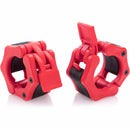 2Pcs 2in / 50mm Olympic Dumbbell Clamps Barbell Clamps Collars Clips Bar Plates Collar Clips Red - NuSea
