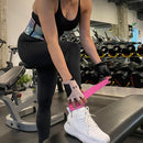 2x Adjustable Ankle Straps for Cable Machines D - Rings Gym Cuff Kickbacks Glute Workouts Leg Extensions Straps Hip Pink - NuSea