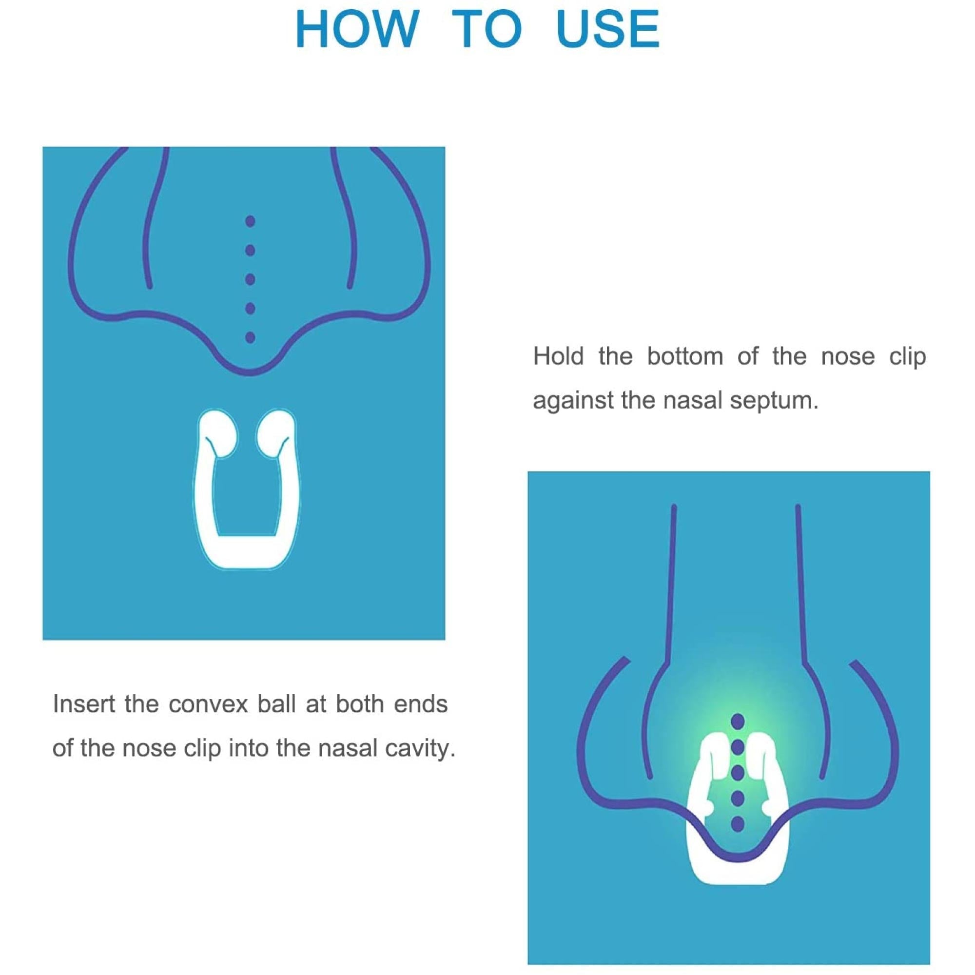 2x Anti Snoring Aid Nose Clips - Silicone Sleeping and Breathing Device - NuSea
