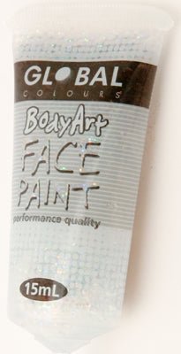 2x FACE PAINT IN TUBE 15ML - MULTICOLOR GLITTER - NuSea