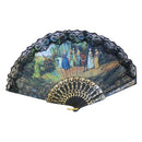 2x fan with black lace & old scene - NuSea