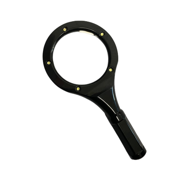 2x Hand - Held 66mm Magnifying Glasses with high brightness LEDs - NuSea