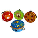 2x Painted wooden tambourine - NuSea