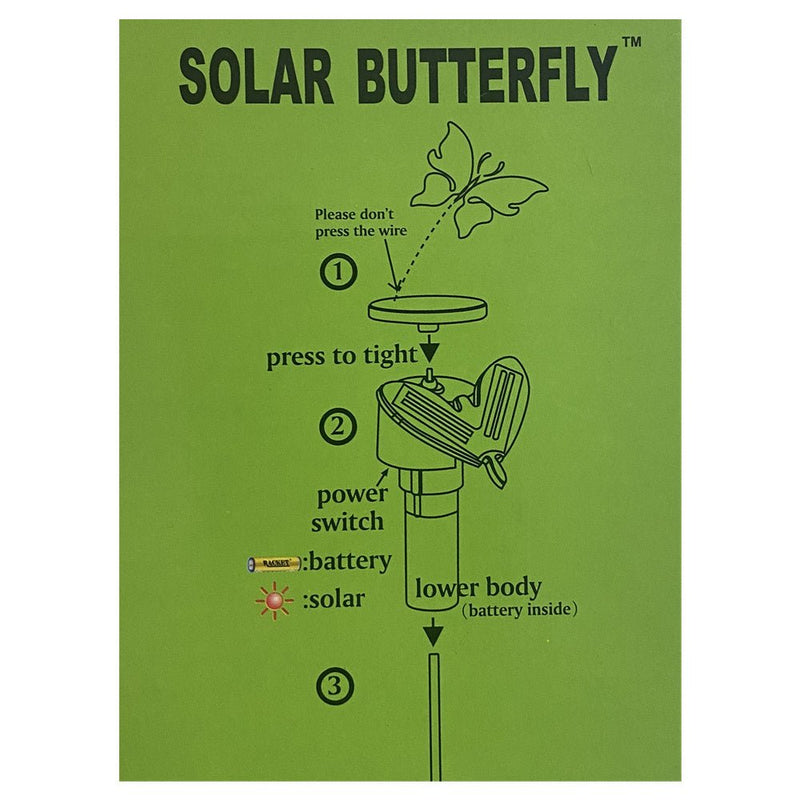 2X Solar powered butterflies - NuSea