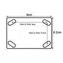 3" Heavy Duty Industrial Fixed Caster Wheel Caster Wheels Castor load 50KG Trolley Cart - NuSea