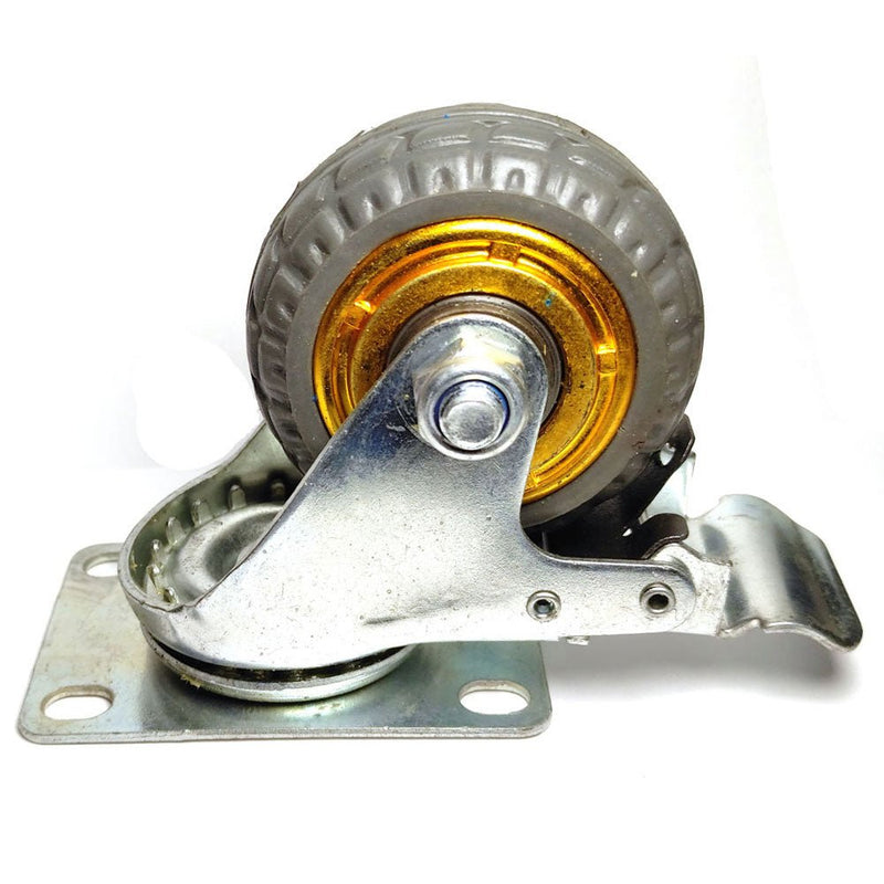 3" Heavy Duty Industrial Swivel Brake Caster Wheel Caster Wheels Castor load 50KG Trolley Cart - NuSea
