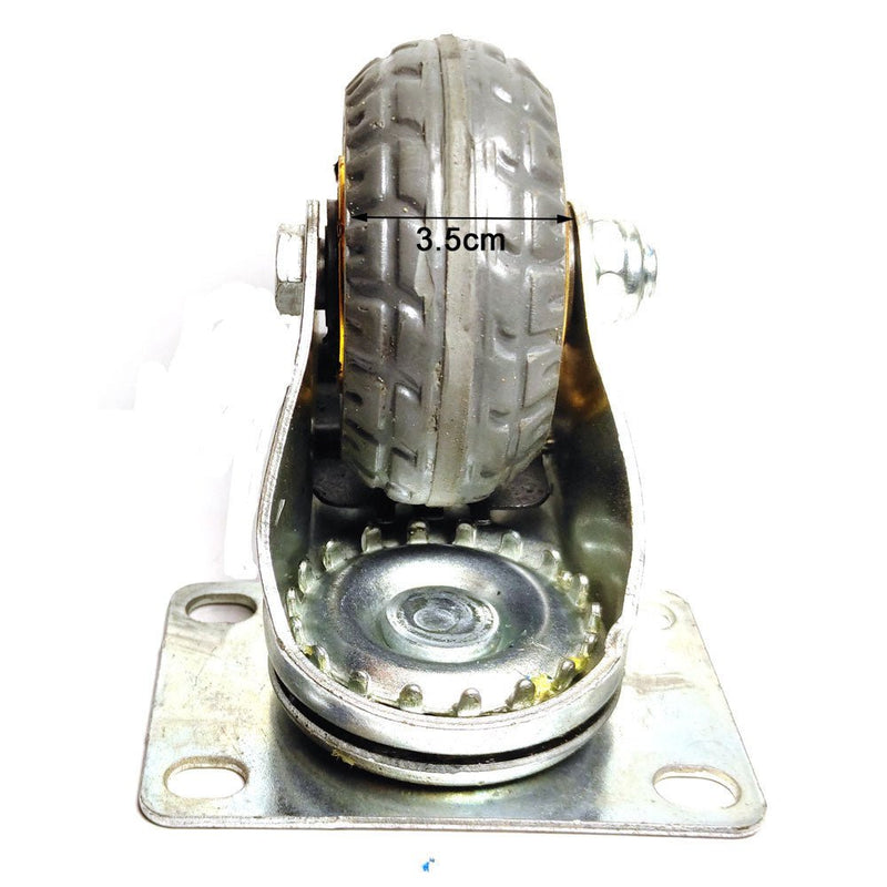 3" Heavy Duty Industrial Swivel Brake Caster Wheel Caster Wheels Castor load 50KG Trolley Cart - NuSea