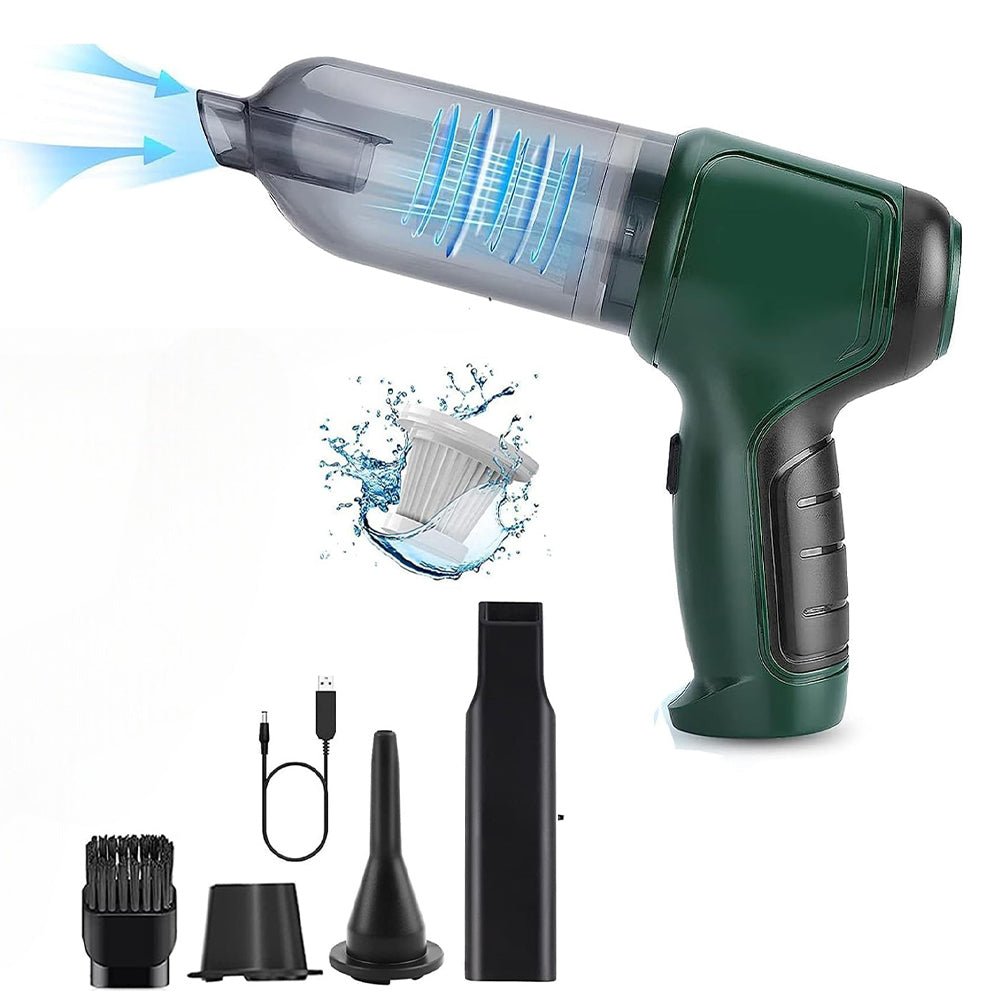 3 in 1 Wireless Handheld Car Vacuum Cleaner Air Blower USB - Rechargeable - NuSea