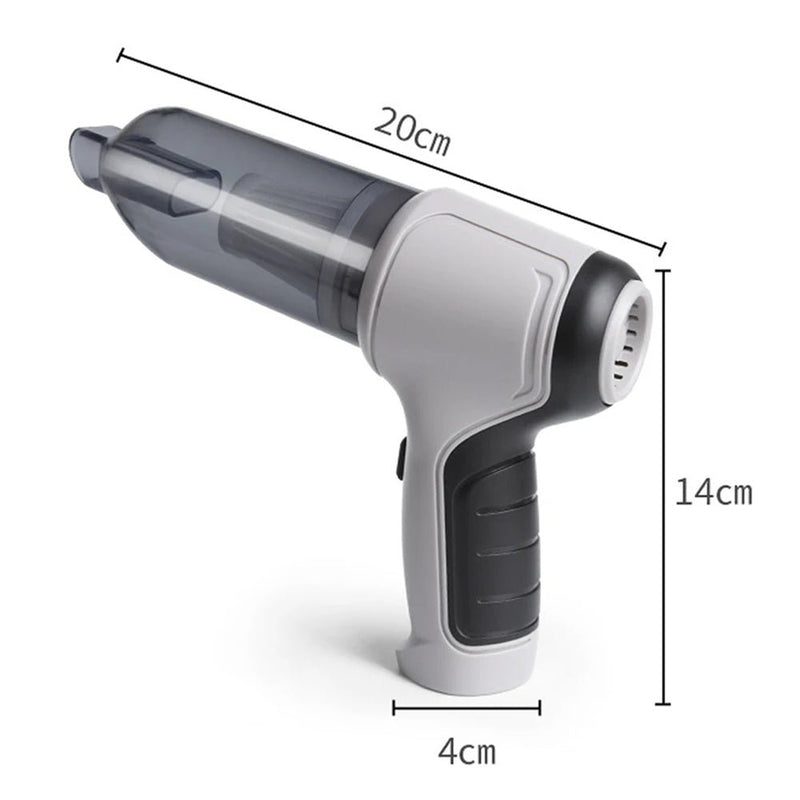 3 in 1 Wireless Handheld Car Vacuum Cleaner Air Blower USB - Rechargeable - NuSea