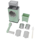 3 Interchangeable Blades Manual Rotary Vegetable and Cheese Grater - NuSea