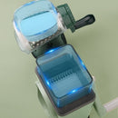 3 Interchangeable Blades Manual Rotary Vegetable and Cheese Grater - NuSea