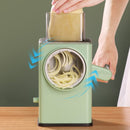 3 Interchangeable Blades Manual Rotary Vegetable and Cheese Grater - NuSea
