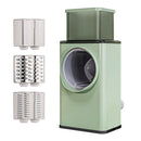 3 Interchangeable Blades Manual Rotary Vegetable and Cheese Grater - NuSea