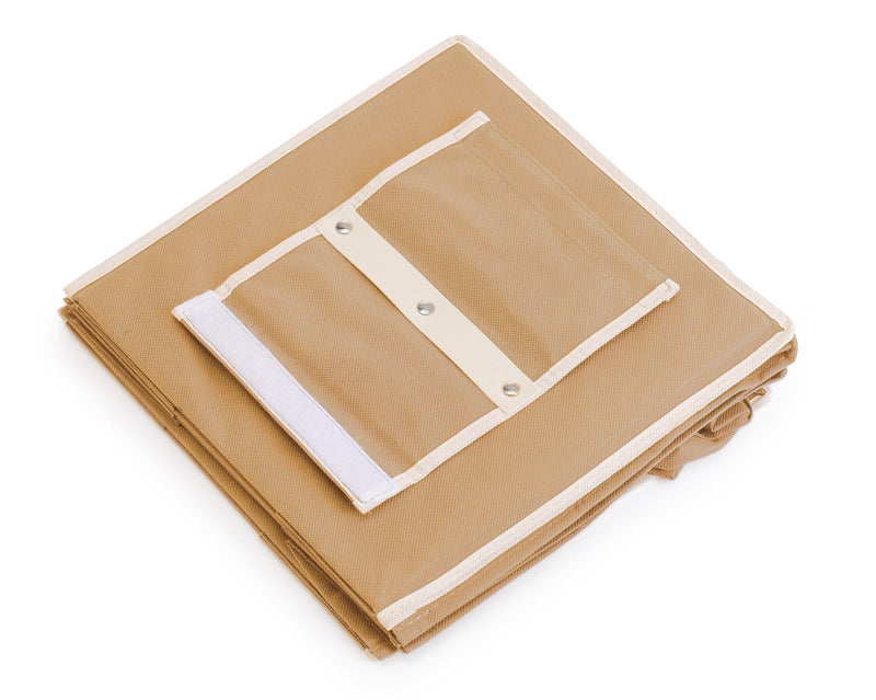 3 Pack 5 - Tier Shelf Hanging Closet Organizer and Storage for Clothes (Beige) - NuSea