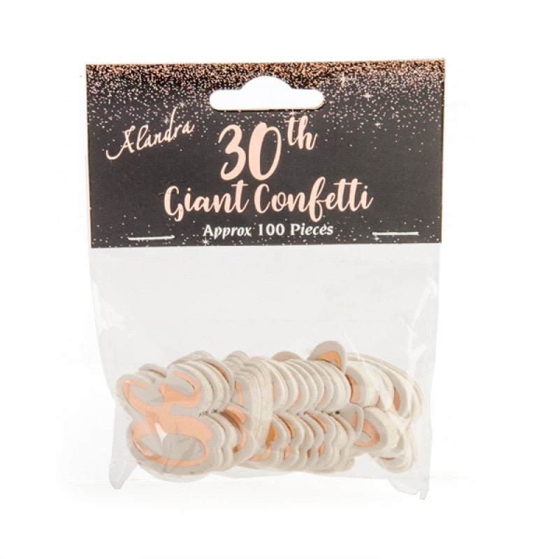 30th Rose Gold Giant Confetti (100 pcs) - NuSea